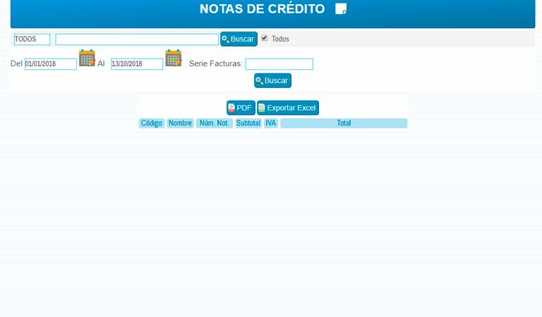 Notas de Credito